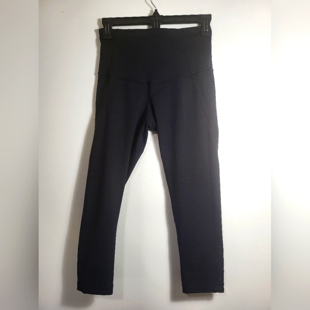 Zella black athletic crop leggings women's XS #2406